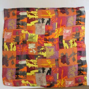 Kenneth Cole Silk Scarf Pocket Square Tokyo Hong Kong Sinapore Asia Handkerchief